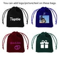 thumbnail image 2 of Toptie 50 Pcs Velvet Gift Bags, 2.8x3.6 Inches Craft Drawstrings Bags Jewelry Pouches for Wedding Party Christmas Festival, 2 of 8