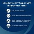 thumbnail image 2 of Equate EaseBetween Super Soft Interdental Picks, Value Pack with Convenient Travel Case, Flexible Bristles, Standard Teeth Spacing, 50 Count, 2 of 9