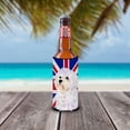 thumbnail image 2 of Maltese with English Union Jack British Flag Ultra Hugger for slim cans, 2 of 6
