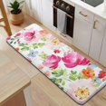 thumbnail image 5 of Pioneer Flower Floral Print Pattern Kitchen Rug Mat,Kitchen Runner Rugs Non Skid Washable,Decorative Kitchen Floor Mats for Kitchen,Sink,Laundry,17"x47.2", 5 of 7