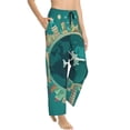 thumbnail image 2 of Haiem Around The Planet Women's Pajama Pants Ultra Lightweight Pjs Bottoms Sleepwear Bottom Pants With Pocket Drawstring-Small, 2 of 9