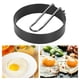 thumbnail image 5 of Molde Redondo de Acero Inoxidable para Freír Huevos para el Hogar Anillos para Cocinar Huevos de Huevos Antiadherente para el Desayuno Moldeador de Panqueques con para Cocina ANGGREK Otros, 5 of 8