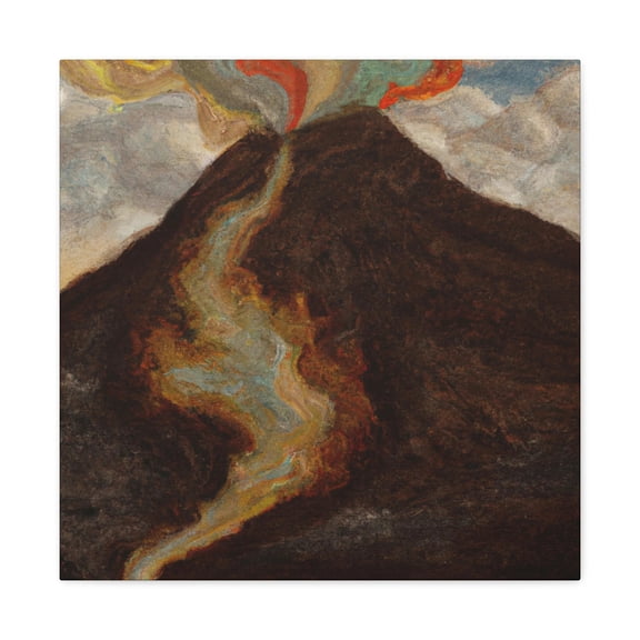 Volcano in Neoclassicism - Canvas