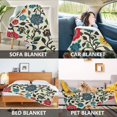 thumbnail image 2 of Yayeee Throw Blanket for Couch Soft Warm 60" x 80" Sofa Chair Bed Decoration, Vibrant Floral, 2 of 7