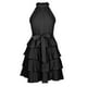 thumbnail image 4 of Moda mujer verano sólido Sexy Halter vendaje Casual sin mangas Mini vestido Fridja  hj2437, 4 of 8