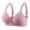 Z02*Hot Pink, variant on Gymayou Women Wireless Lace Splice Push Up Bra Adjustable Strap V Neck Gentle Gathering Lingerie Comfort Everyday Underwear Beige 36B