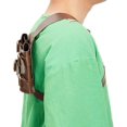 thumbnail image 2 of Épée Médiévale Grenouille - Ceinture Porte-Épée en Cuir PU Fourreau, Ceinture Réglable Ensemble d'Épée en Bois Renaissance Médiévale pour Cosplay Fête Marron, 2 of 5