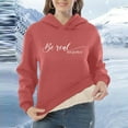 thumbnail image 5 of Women's Sweatshirts Hoodies Long Sleeve Hoodie Lightweight Pullover for Women Soft Hoodie Pink Hoodies Winter Tops Cute Sweatshirt, 5 of 6