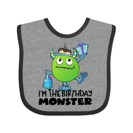 

Inktastic I m the Birthday Monster- Green Gift Baby Boy or Baby Girl Bib