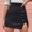 Black, variant on SDJMa Women's Casual Mini Skater Skirt Women'Dress Fashion High Waist Slim Solid Color Buttock Wrapping Skirt