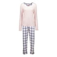 thumbnail image 2 of Cinema Studio Women's Missy Size Knit and Flannel Pajama Set, 2 of 2