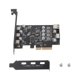 thumbnail image 1 of Tarjeta PCI Express a EE. UU., PCIe a tipo C, tarjeta controladora de PC Ieto tipo C, tarjeta de expansión para PC Ie a EE. UU., diseño revolucionario, 1 of 9