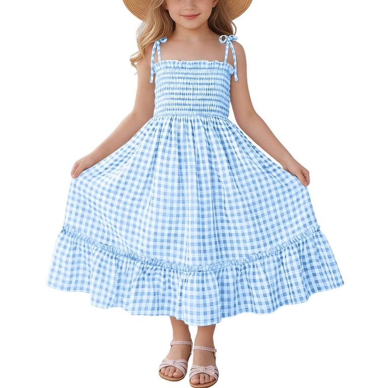 blue plaid cami dress Embellished Button Plaid Print Cami Dress