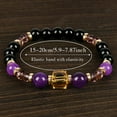 thumbnail image 3 of JUSIP Prosperity & Wealth Beaded Bracelet - Empathy Protection Jewelry Gift with Citrine & Stones, 5.9-7.87" - Brings Serenity & Good Luck, 3 of 7