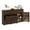 Brown, variant on Uforic Tilt Out Trash Storage Cabinet with Drawers & Doors, Kitchen Sideboard Cabinet for Double 10-gal Trash Bins Storage, Brown