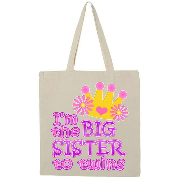 Inktastic I'm the Big Sister to Twins. Tote Bag