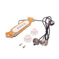 thumbnail image 4 of Miangastore Pre-wired 4 String Electric Cigar Box Guitar Soundhole Pickup with Volume Tone Control Knob GMB343 (Yellow), 4 of 8