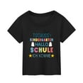 thumbnail image 3 of shqvo Girls Clothes 4t Crew Neck Short Sleeve Letter Graphic Print Trendy Preppy Shirt T Shirt for Boys and Girls, 3 of 4