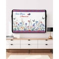 thumbnail image 5 of 4th of July Outdoor TV Cover 48 to 50 Inch Weatherproof, Independence Day Spring Floral Love Heart Plaid 600D Oxford TV Covers with Waterproof Zipper, Outside Flat TV Screen Protector 48"Wx30"Hx4.5"D, 5 of 7