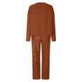 thumbnail image 3 of Two Piece Plus Size Sets for Women Fall Leisure Long Sleeved Pants Set Two Piece Set, 3 of 6
