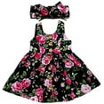thumbnail image 2 of Kiapeise Cute Newborn Baby Girl Floral Print Dress Summer Sleeveless Sundress Princess Party Clothes, 2 of 7
