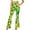 Yellow, variant on Womans Pants Fashion St. Patrick's Day Printed High Waist Flare Pants Wide Leg Stretchable Trousers Sweatpants for Women Army Green S