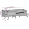 thumbnail image 4 of vidaXL 4 Piece Garden Lounge Set with Cushions Grey Poly Rattan, 4 of 5