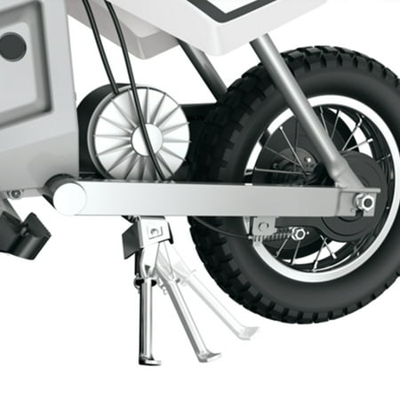 Razor - Dirt Rocket Toy Motocross Motorcycle Dirt eBike w/10 mi Max Operating Range & 14 mph Max Speed - White