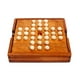 thumbnail image 2 of Juego de ajedrez de madera con canicas de vidrio, edición de madera, para el hogar y la oficina. marrón, 2 of 9