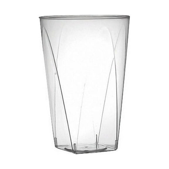 10oz. Clear Plastic Square Bottom Tumbler / Cup *Case of 60*