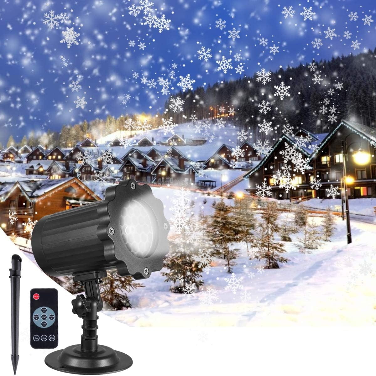 Snowfall Christmas Light Projector, Viworld Indoor Outdoor Holiday