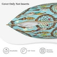thumbnail image 3 of KLL Boho Dreamcatcher 1 Decorative Throw Pillow Covers Velvet Soft for Couch Sofa Bedroom Living Room Outdoor (No pillow core)- 18"x18", 3 of 5