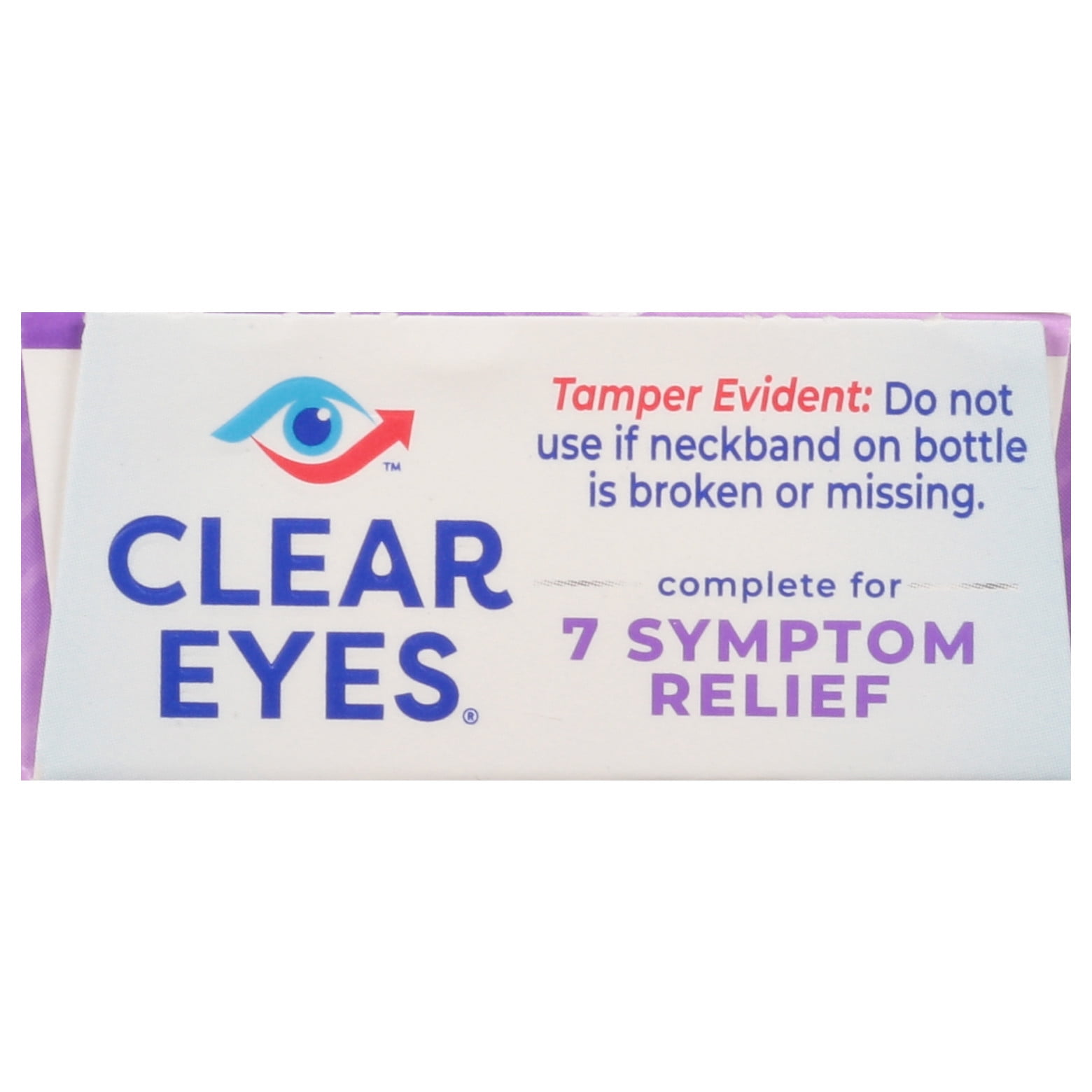 Clear Eyes 7 Symptom Relief Lubricant Eye Drops, 0.5 fl oz 