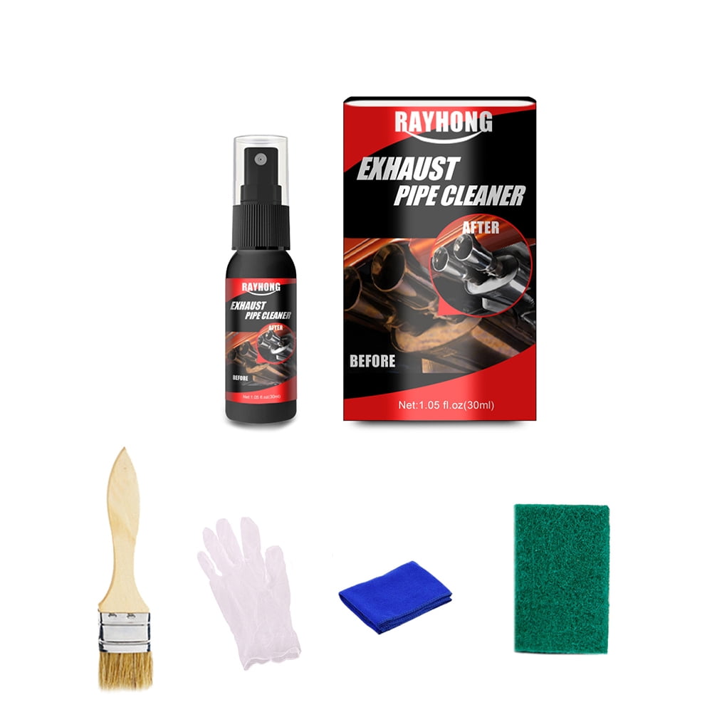 Car Exhaust Pipe Cleaner Kit Rust Remover Multi-Purpose Metal Pipe Derusting Spray Car Motorcycle Maintenance 30/120ml New