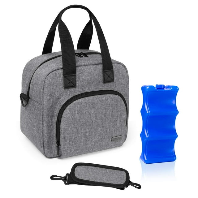 Bolsa Térmica para Leche Materna Luxja para 6 Biberones de 150-270 mL Gris