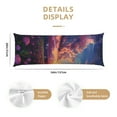 thumbnail image 2 of Bingfone Body Pillow Cover Long Pillow Case with Zipper Decorative Bedding Pillowcase 20"x54" Soft Cushion Pillow Case for Bedroom (without pillow core) -Dreamy Dandelion Sunset, 2 of 6