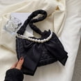 thumbnail image 6 of Peiiwdc Elegant Lace Pleated Bag for Women Stylish Handbag with Bow Detailing Fashionable Nylon, 6 of 8