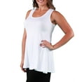 thumbnail image 2 of Plus Size Sleeveless Tunic Tank, 2 of 3