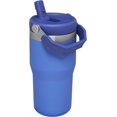 thumbnail image 3 of Stanley Gobelet en Acier Inoxydable IceFlow - Bouteille d'Eau Isolée sous Vide pour Maison, Bureau Ou Voiture Gobelet Réutilisable avec Paille Résistant aux Fuites Flip Froid pendant 12 Heures Ou Glacé pendant 2 Jours, Iris, 20 oz / 0.59 L, 3 of 7