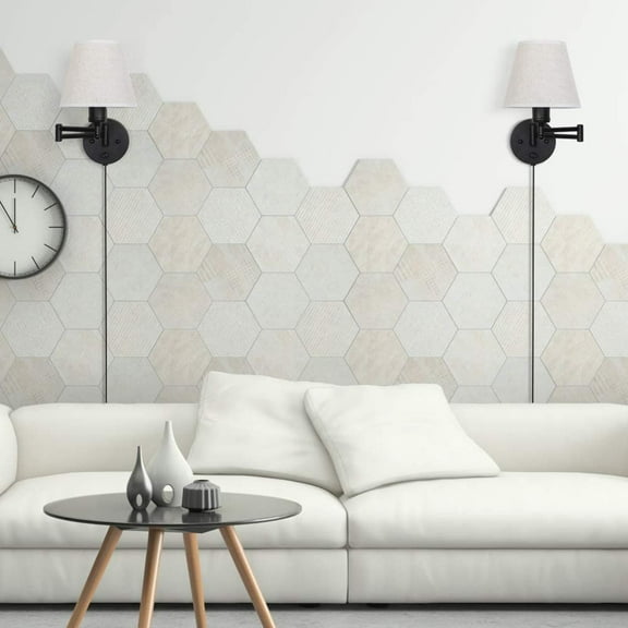 2 piece set of plug-in wall lamp 2 in 1 soft light bathroom bedroom rocker modern industrialization