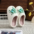 thumbnail image 5 of WOYY Women's Winter Slippers Turtle Embroidery Warm Slippers Cute Comfort House Shoes, 5 of 8