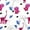 dark pink, variant on JumpOff Jo - Large Splat Mat, Waterproof and Washable, for Under Highchair, Protects from Spills, - 51 x 51 inches - Rainbow Pink