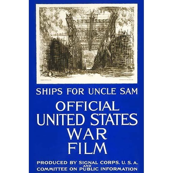 Ships for Uncle Sam- Fine Art Canvas Print (20" x 30")