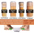 thumbnail image 3 of 24 Uds. Protectores de patas de silla de silicona para suelos de madera dura cubiertas de pies de mesa, tapas de protección de patas de taburete, taza de muebles con fieltro kaili Sencillez, 3 of 5