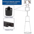 thumbnail image 3 of FSLiving Remote Control Pendant Light 1-Light H-Type Track Pendant Lamps Scandinavian Style Pendant Lights for Kitchen Hanging Lamp Modern Wood and Aluminium Light Customizable - Grey, 3 of 8