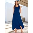 thumbnail image 3 of Roaman's Women's Plus Size Stretch Knit Sleeveless A-Line Maxi Dress, 3 of 4