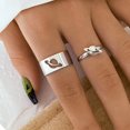 thumbnail image 1 of Oro Plata Color Planeta Anillos Para Mujeres Hombres Amante Ajustable Pareja Conjunto De Boda Amistad Joyería, 1 of 3