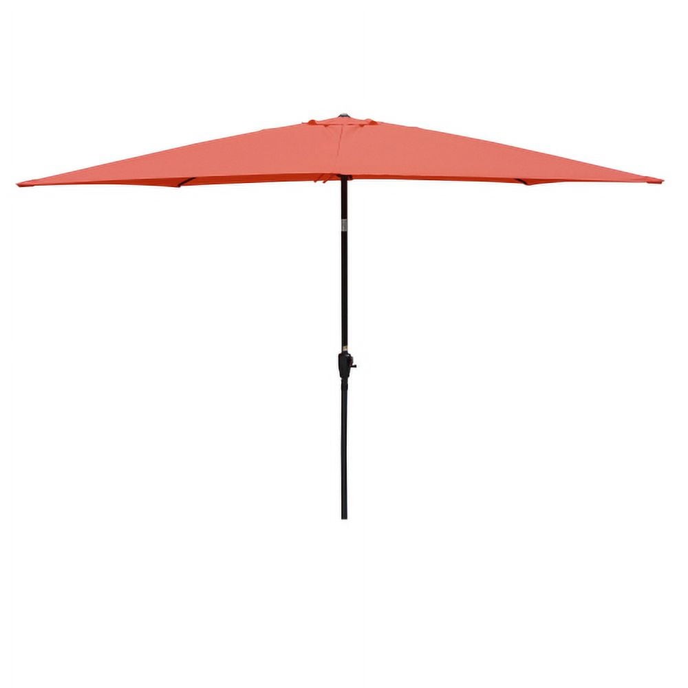 9x6 patio umbrella PURPLE LEAF 9' x 6' Rectangular Outdoor Table Umbrella Aluminum Frame Market Umbrella Sun Umbrella with 8 Sturdy Ribs & Tilt for Garden Deck Lawn & Pool Light This market umbrella provides a spacious shaded area and built SINOFURN 9x6 ft Gray Rectangular