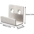 thumbnail image 2 of Hanger Wall Hook Stainless Steel Tile Display Wall Hanger Heavy Duty Fixing Bracket Photo Frame Fixing Bracket(silver)(6pcs), 2 of 4