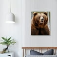 thumbnail image 4 of Acheng  Brown Bear Portrait Black Framed Floater Canvas Wall Art Design  16x20 in, 4 of 5